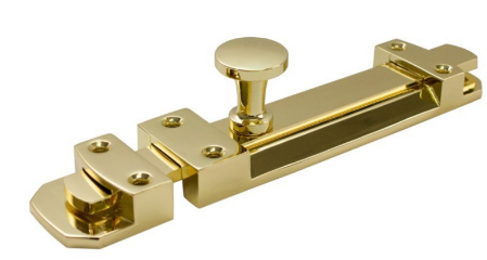 Jaeco 150mm Slide Door Bolt In 3 Colours : Chrome ,Satin Chrome ,Brass Plated