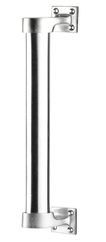 Drake & Wrigley 1424 Tubular Offset Pull Handle In 3 Colours : Florentine Bronze ,Brass Plate ,Satin Chrome Plate