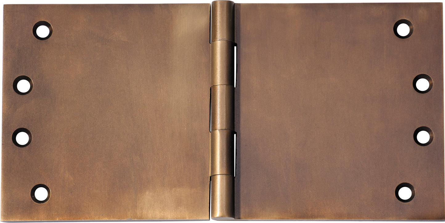 Hinge Broad Butt Antique Brass H100xW200xT4mm