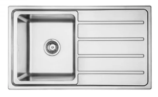 MERCER EVERGLADE SINGLE BOWL WITH DRAINER REVERSIBLE