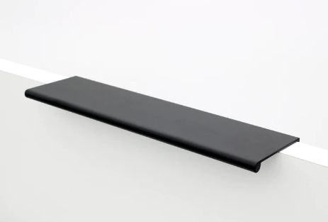 ELITE KASIA OVERLAY PULL HANDLE SATIN BLACK HOLE CENTRE 64MM ,128MM & 192MM