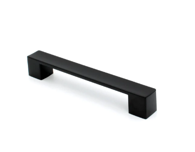 ELITE ROMANA  BLOCK HANDLE SATIN BLACK HOLE CENTRE AVAILABLE IN 4 SIZES : 128MM ,192MM ,256MM ,320MM