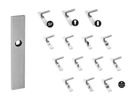 JNF Blind Plate With Spring  230mm x 40mm Finish Stainless Steel