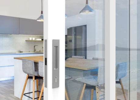 Mardeco 8104 M Series Flush Pull Euro Lock Set - Available In 7 Colours : Black ,Bronze ,Brushed Nickel ,Brushed Satin Chrome ,Polished Chrome ,Satin Brass ,Satin Chrome