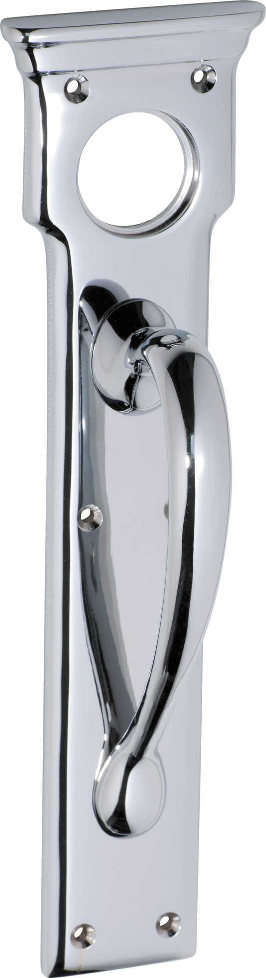 Pull Handle Cylinder Hole Chrome Plated H255xW70xP57mm