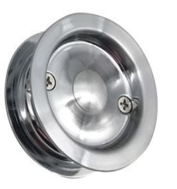 MILES NELSON CAVITY DOOR SLIDER DUMMY ROUND VISUAL PACK  IN 3 COLOURS : BLACK ,SATIN CHROME ,SATIN GRAPHITE FINISH