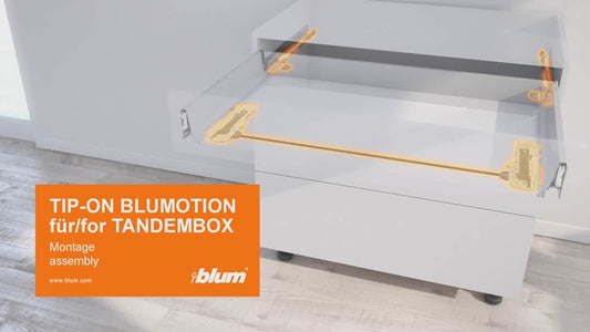 Blum Tandembox Antaro TIP-ON  BLUMOTION Kitset length 650mm X 101.5mm - 227mm (Height 4 Options ) 65KG Silk White