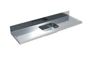 MERCER CLASSICLINE STAINLESS STEEL 500 SERIES C4-500 CABINET MOUNT BENCH