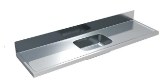 MERCER CLASSICLINE STAINLESS STEEL 500 SERIES C5-500 CABINET MOUNT BENCH