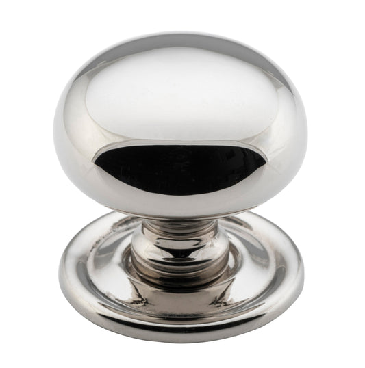 Cupboard Knob Classic Polished Nickel D32xP33mm