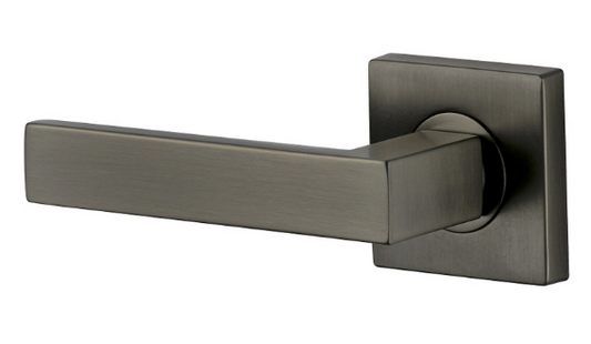 Sylvan Savona Passage Lever Handle set - Latch Included Satin Nickel & Graphite finish