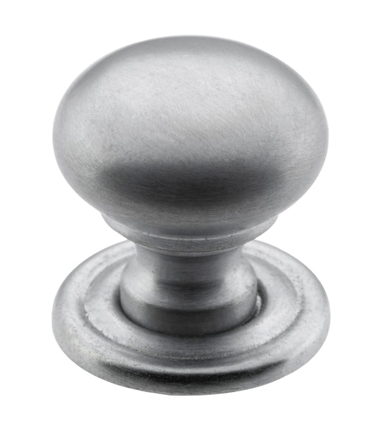 Cupboard Knob Classic Satin Chrome D19xP20mm