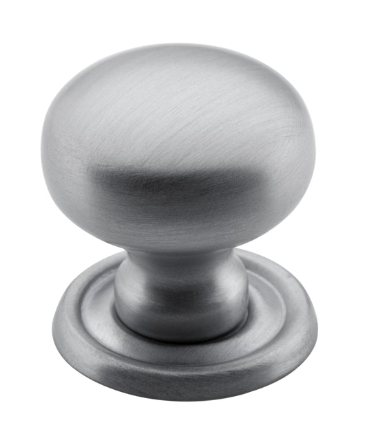 Cupboard Knob Classic Satin Chrome D25xP28mm