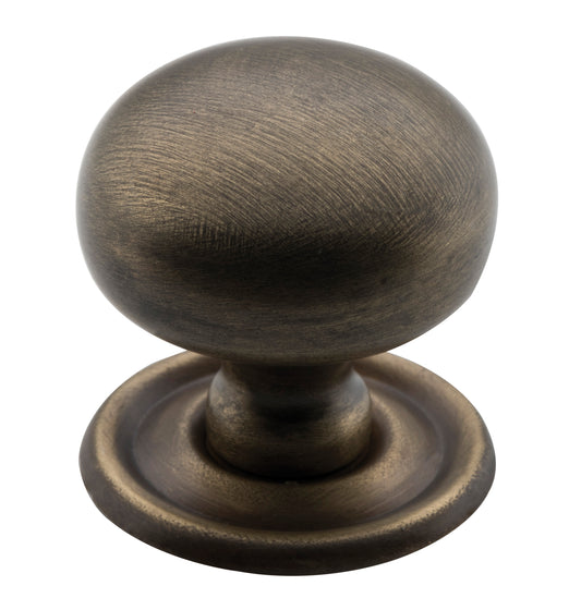 Cupboard Knob Classic Antique Brass D32xP33mm - NOT IN STOCK UNTIL SEPTEMBER 2024