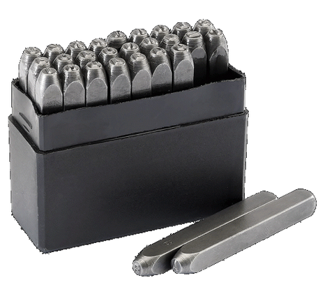DRAPER-UK LETTER PUNCH SET - 3mm,6mm