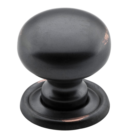 Cupboard Knob Classic Antique Copper D25xP28mm