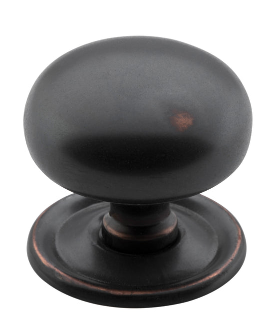 Cupboard Knob Classic Antique Copper D38xP36mm