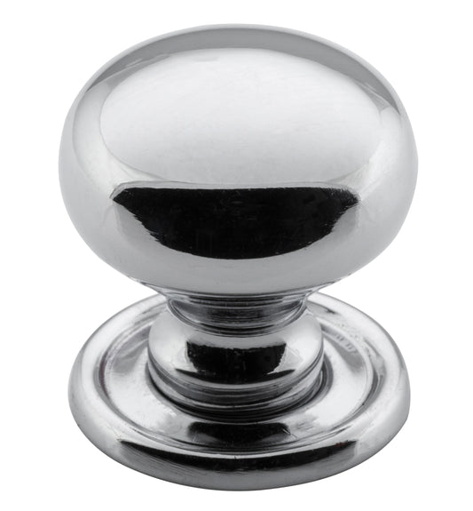 Cupboard Knob Classic Chrome Plated D25xP28mm