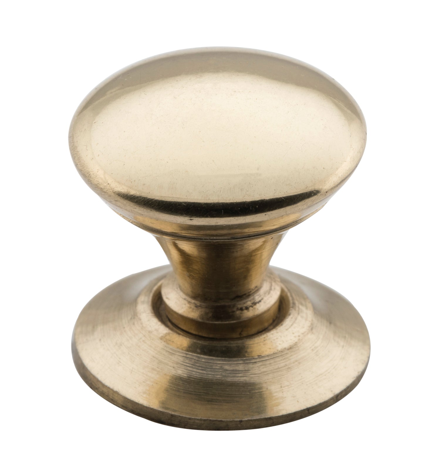 Cupboard Knob Sheet Brass Victorian Polished Brass D19xP21mm