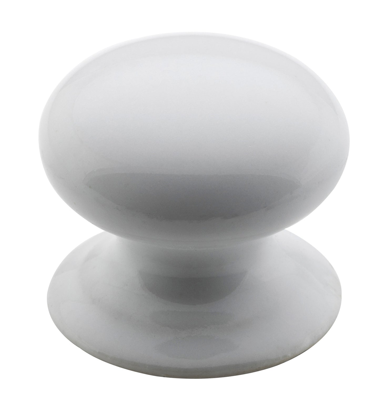 Cupboard Knob White Porcelain Round D35xP31mm