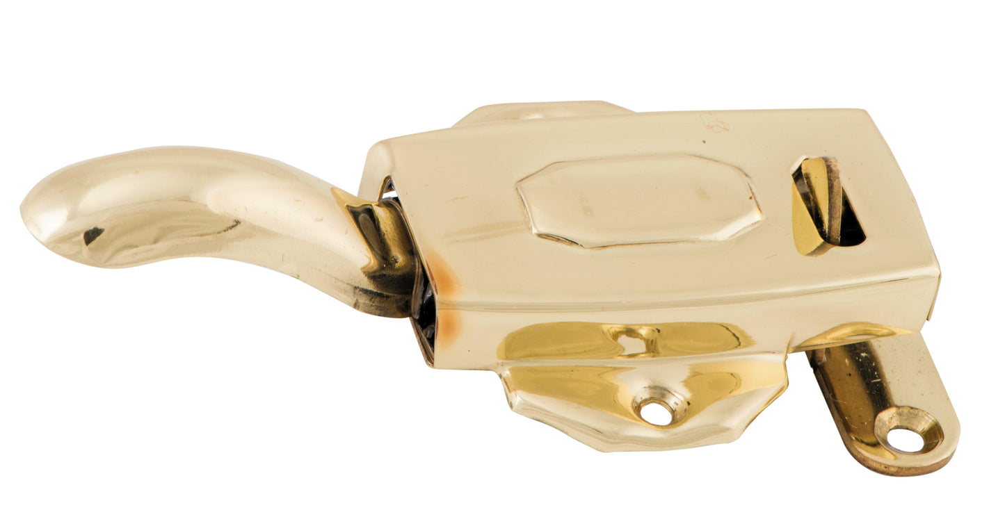 Cupboard Catch Kitchen Dresser Left Hand Polished Brass