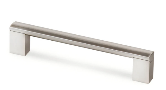 ELITE GIORGIO FLAT CROSS BAR HANDLE HOLE CENTRE 96MM ( LENGTH : 108MM x HEIGHT : 35MM x WIDTH : 16MM ) BRUSHED NICKEL
