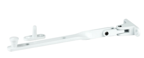 Jaeco Short Fanlight Stay 200mm Top Hung Windows In 6 Colours : Brass Plate ,Chrome ,Florentine Bronze ,Satin Chrome ,Satin Nickel ,White