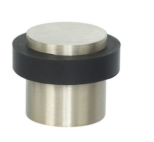 MILES NELSON DOOR STOP 38 x 40MM ROUND IN 2 COLOURS : SATIN GRAPHITE ,SATIN NICKEL