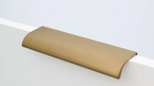 ELITE LUCIA OVERLAY PULL HANDLE HOLE CENTRE AVAILABLE IN 3 SIZES : 50MM ,128MM ,256MM BRUSHED GOLD