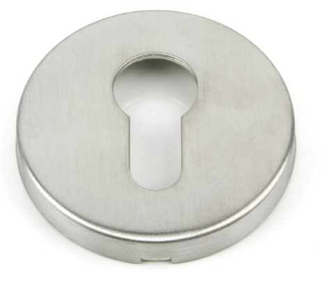 Sylvan Round Escutcheon Euro Key 55mm Dia Matches Lagos Lever Handles Stainless Steel & Black