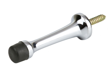 Jaeco Wall Mounted Door Stop Lag Screw In 3 Colours : Chrome ,Polished Brass ,Satin Chrome