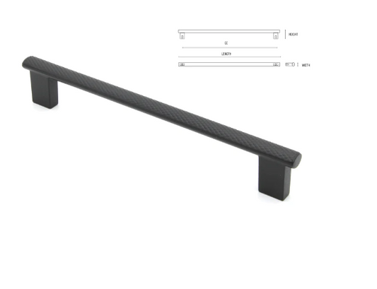 ELITE MOLETO PULL HANDLE HOLE CENTRE 160MM & 320MM COBALT BLACK