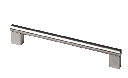 ELITE GABI CROSS BAR HANDLE WIDTH 16MM, HOLE CENTRE AVAILABLE IN 6 SIZES : 128MM ,160MM ,224MM ,288MM ,448MM ,544MM - BRUSHED NICKEL