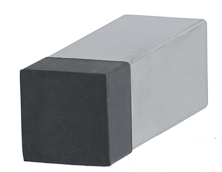 MILES NELSON DOOR STOP SQUARE WALL MOUNT STAINLESS STEEL