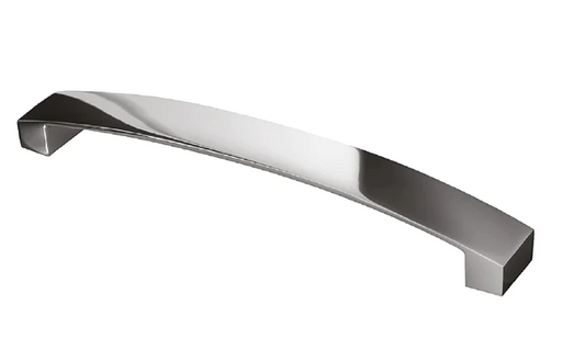 ELITE CONTEMPORARY BOW HANDLE HOLE CENTRE 160MM & 256MM CHROME PLATED