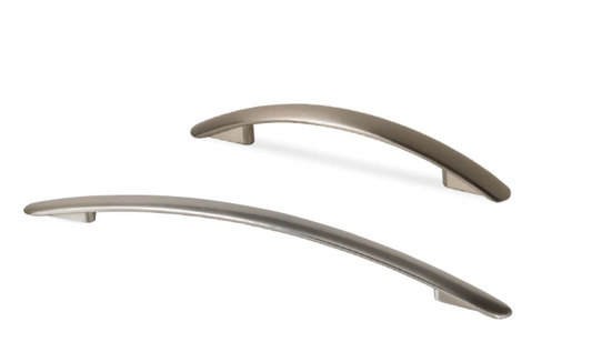 ELITE DESIGNER BOW HANDLE HOLE CENTRE 96MM ( LENGTH : 138mm x HEIGHT : 24mm x WIDTH : 15mm ) - CHROME PLATED & MATT CHROME