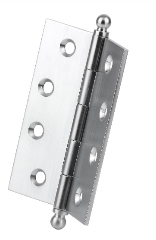 Drake & Wrigley 4507FP Butt Hinge 8 Counter Sunk Holes Fixed Pin In 5 Colours : Chrome ,Florentine Bronze ,Brass ,Satin Chrome ,Stainless Steel