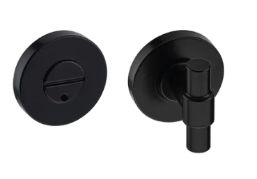 JNF IN.04.266 Bathroom Lock ( Privacy Turn ) With or Without Colour Indicator Finish : Stainless Steel & Black