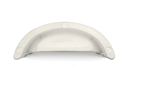 ELITE GEORGIA PULL HANDLE HOLE CENTRE 64MM ( LENGTH: 96mm x HEIGHT : 39mm )- SATIN BLACK & BRUSHED NICKEL