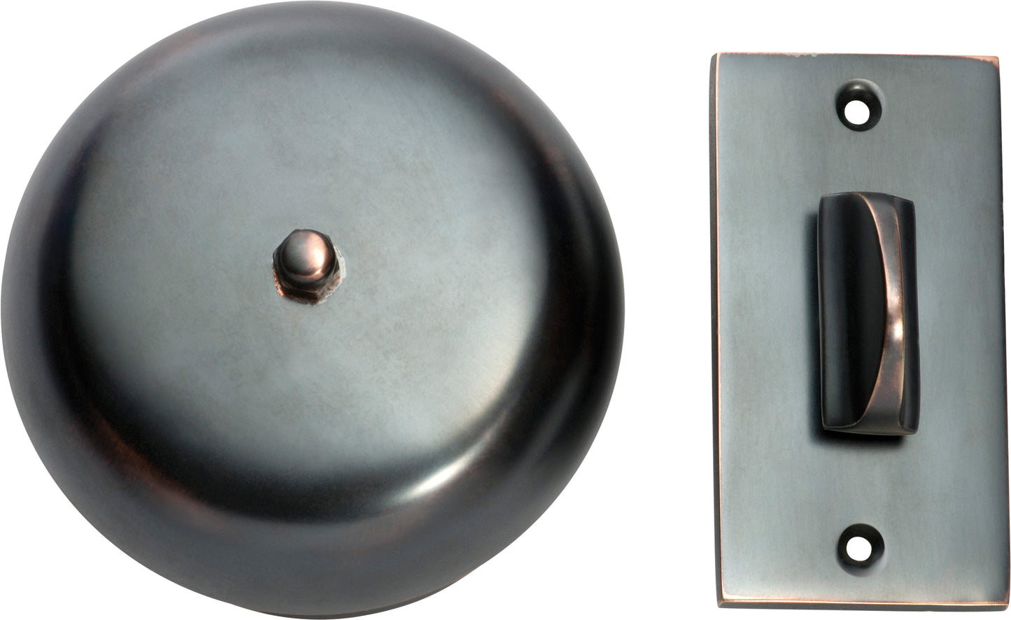 Turn Bell Plain Antique Copper D90mm