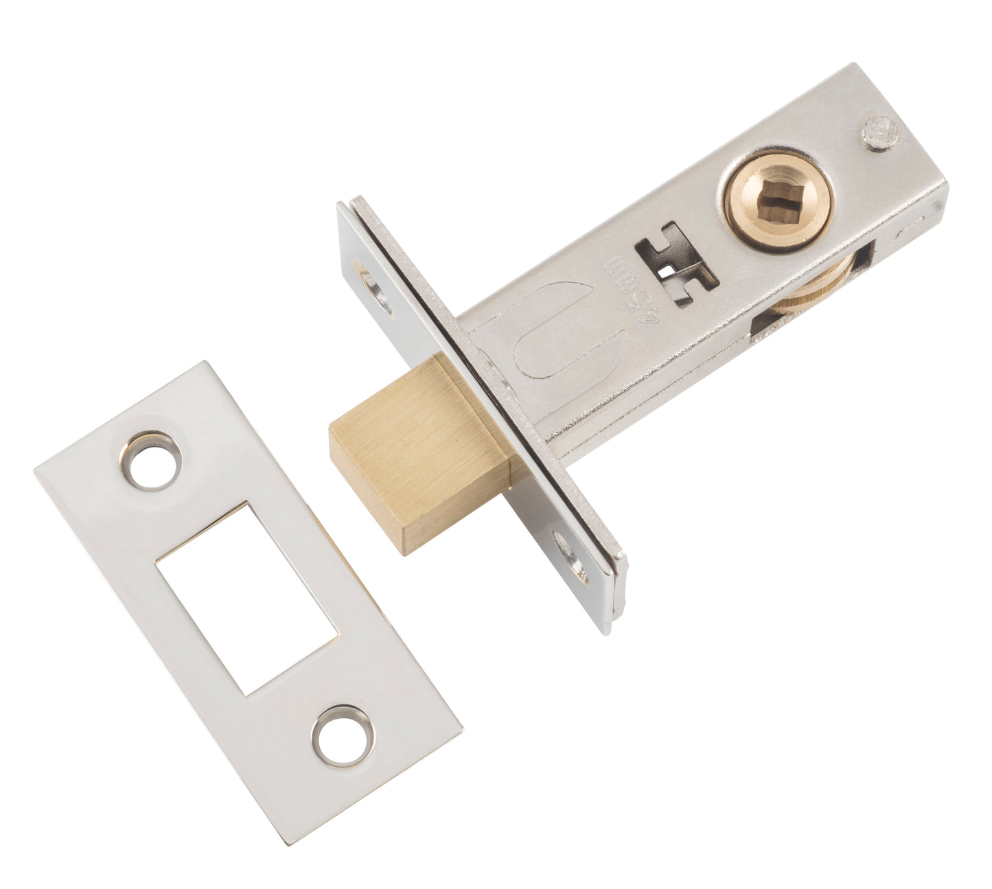 Privacy Bolt Polished Nickel Backset 45mm