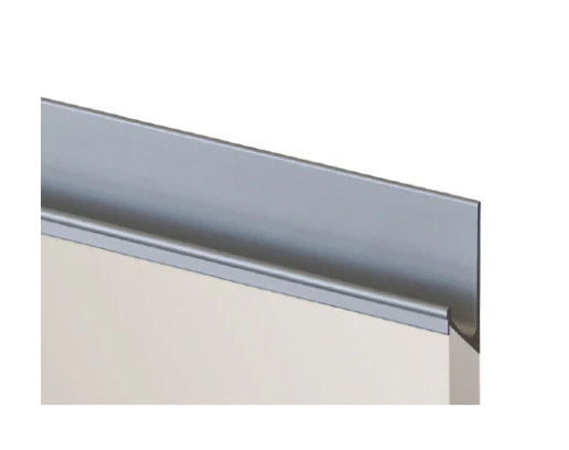 ELITE SABRA V PROFILE 18MM ( LENGTH : 3MTR ,HEIGHT : 38mm ,WIDTH : 18mm ) - MATT SILVER