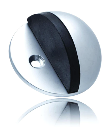 Mardeco 5025 Door Stop Diameter 47mm x 25mm Height  Finish Brushed Nickel & Satin Chrome