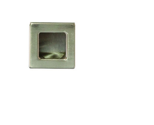 Sylvan Square Flush Pull  Large 46mm & Small 32mm - Satin Nickel Finish