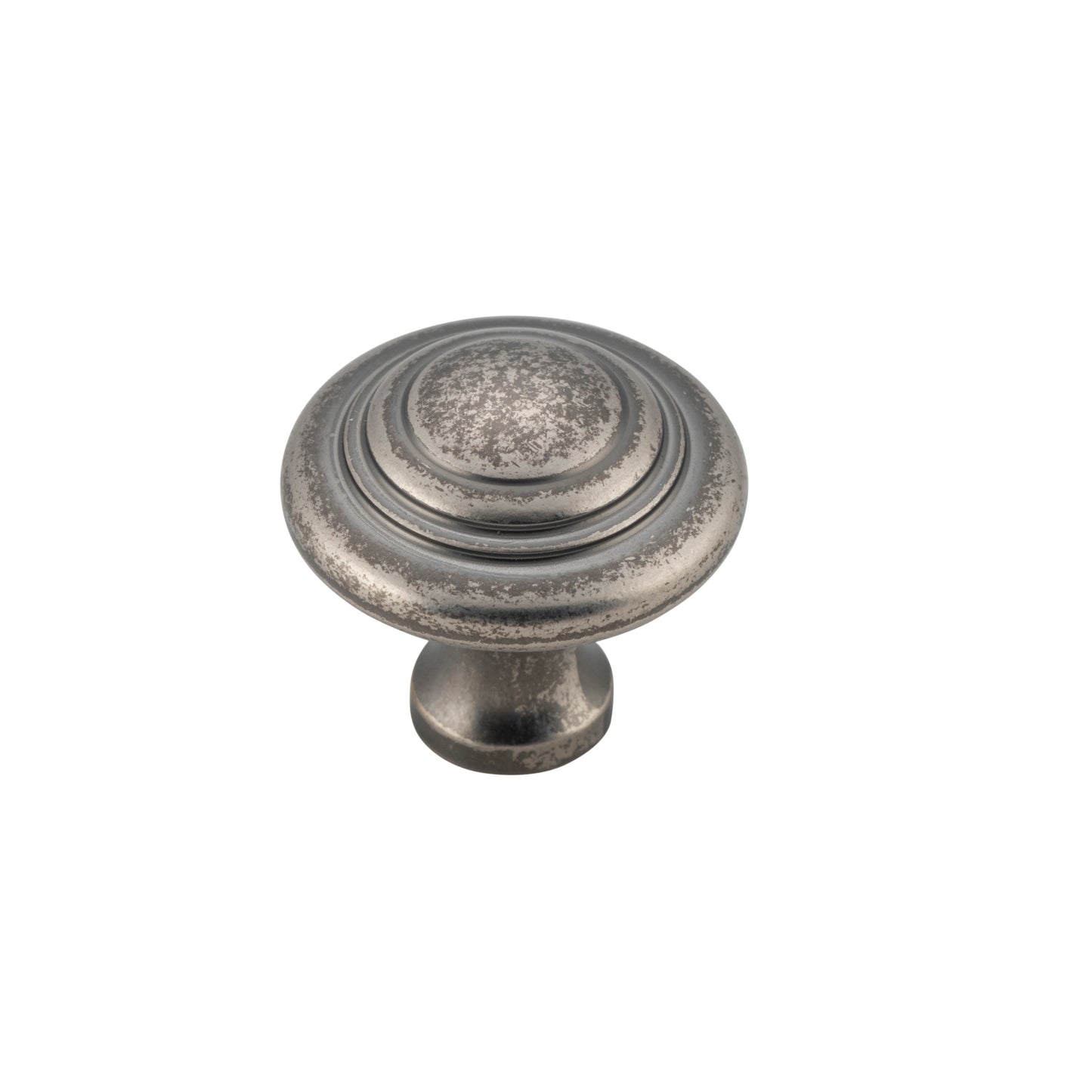 Cupboard Knob Domed Rumbled Nickel D25xP24mm