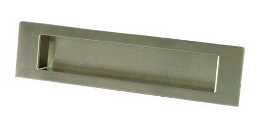 Sylvan Square Flush Pull 146mm - Satin Nickel Finish
