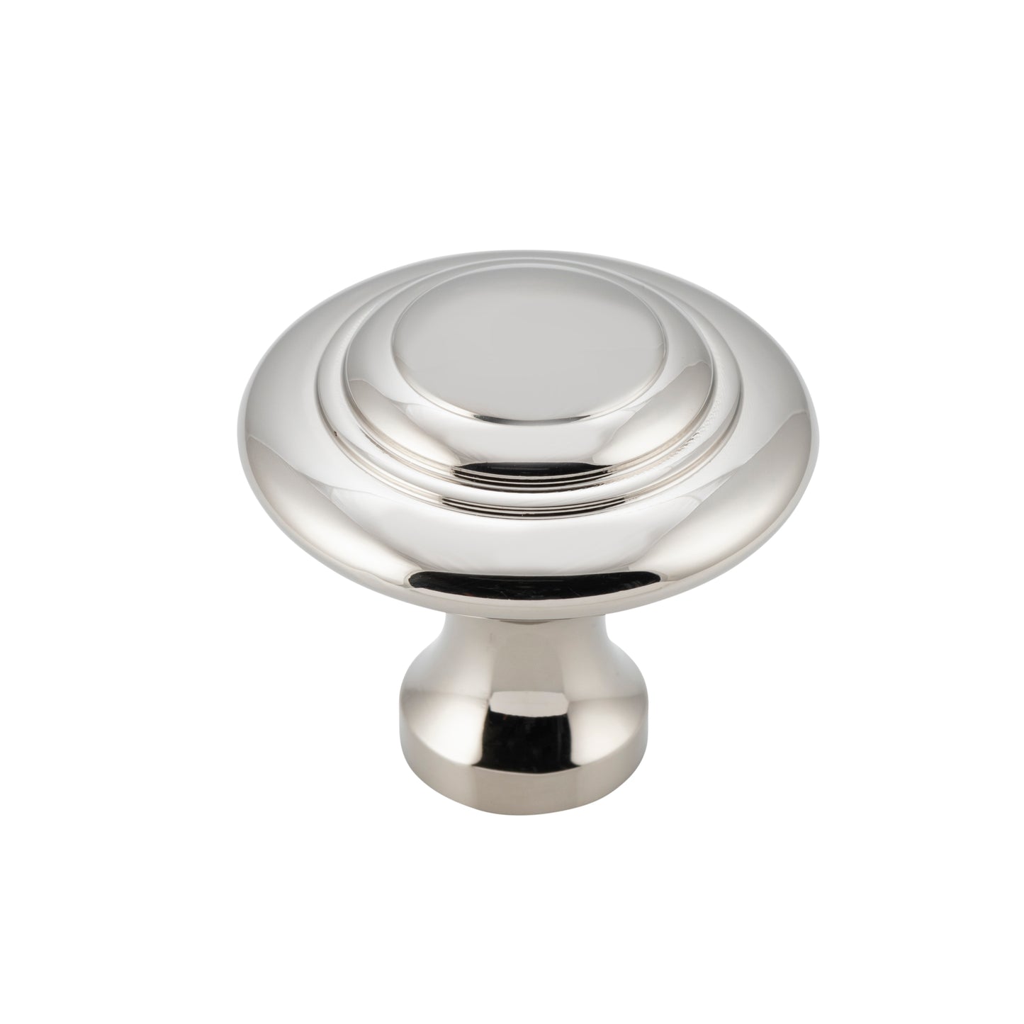 Cupboard Knob Domed Polished Nickel D38xP35mm