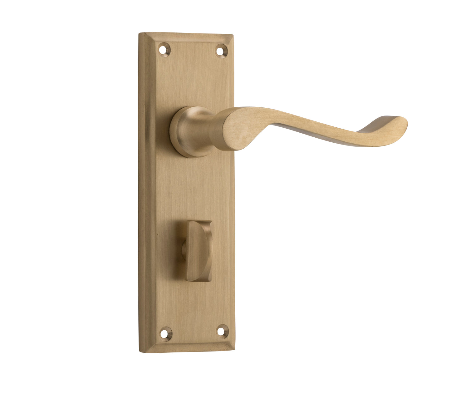 Door Lever Camden Privacy Pair Satin Brass H152xW50xP60mm