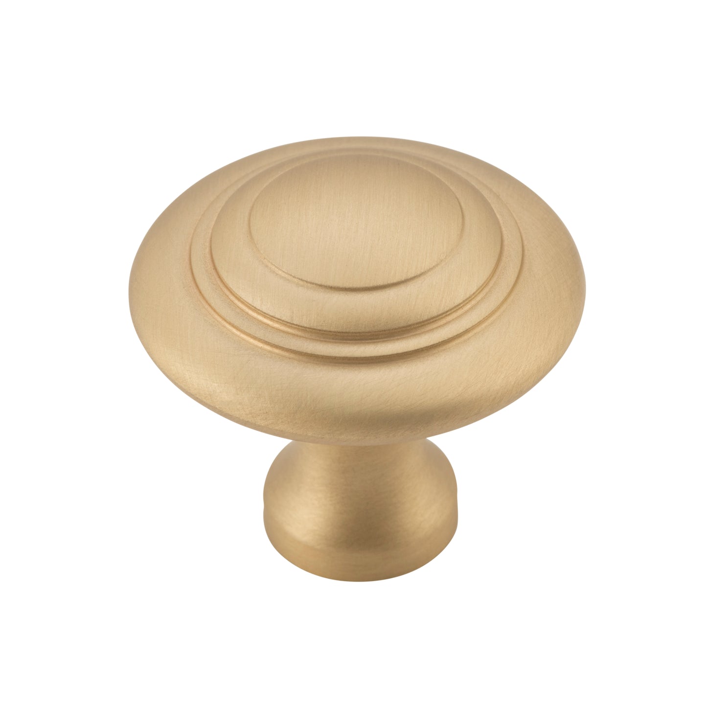 Cupboard Knob Domed Satin Brass D38xP35mm