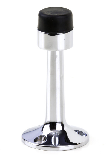 Sylvan Wall Mounted Door Stop - Chrome ,Polished Brass & Satin Finish